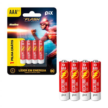 Pilha Alcalina Ultra Aaa Lr03 - Blister c/ 4 Pecas - Dc/Pix 022-6001