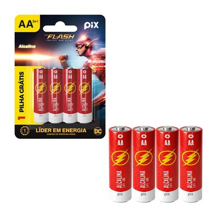 Pilha Alcalina Ultra Aa Lr6 - Blister c/ 4 Pecas - Dc/Pix 022-6003