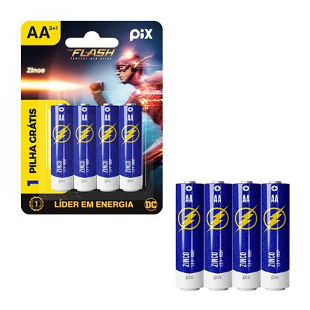 Pilha Manganes Aa R06p - Blister c/ 4 Pecas - Dc/Pix 022-6005