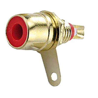 Jack RCA PCI Gold Vermelho 062-0826