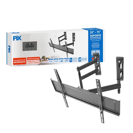 Suporte TV Multi-articulado - 32 a 75 ( Coluna ) - Montado - PX-38 079-0057