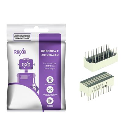 Modulo 10 Led Módulo Display LED 10 Segmentos Anodo Vermelho R-10-5R (1) 010-0373RX ...