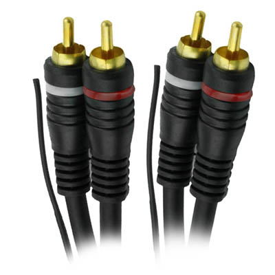 Cabo 2 RCA + 2 RCA 6mm Com Fio Remote 20