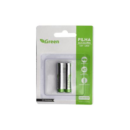 Pilha Alcalina Ultra AAA LR03 com 2 Peças 022-7000