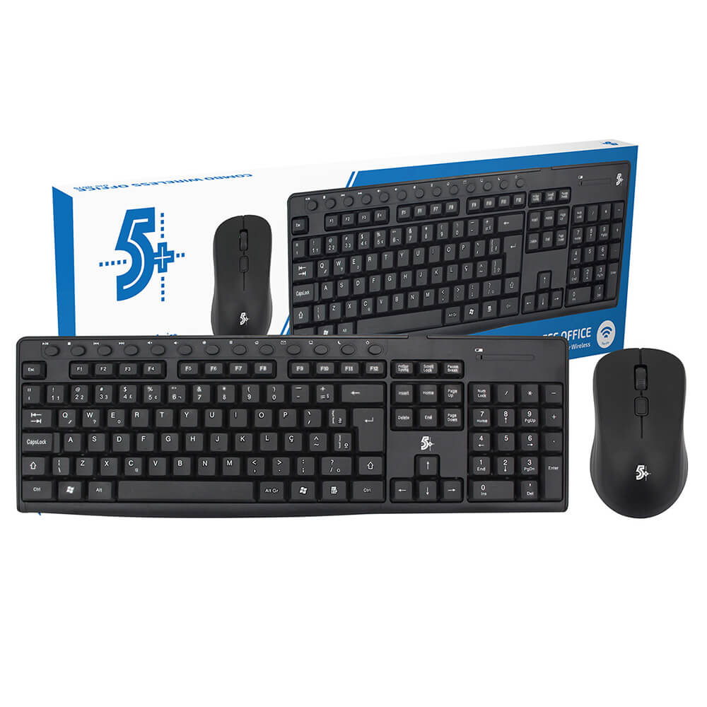 Combo Wireless 2.4Ghz Office Mouse e Teclado 015-0079 | Santana
